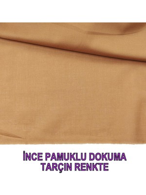 Ince Pamuklu Dokuma Tarçın Renkte (En 140 cm x Boy 220 Cm)