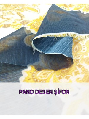 Şifon Pano Desen (En 150 cm x Boy 15 Metre)