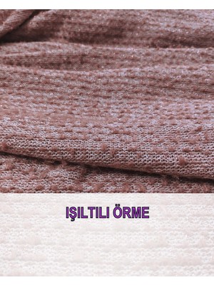 Işıltılı Örme Pembe Renkte En: 150 cm