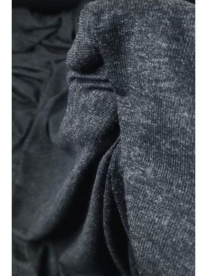 Kırçıllı Koyu Gri Ince Triko  En: 130 cm