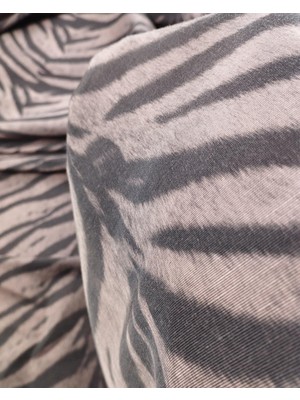 Pembe Antrasit Zebra Desen Tok Dokuma En: 160