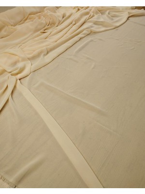 Somon Renkte Şifon  En: 145 cm