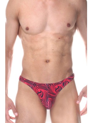 Kırmızı Zebra Erkek  Tangası