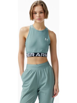 Under Armour Heatgear Rib Kadın Yeşil BRA.348