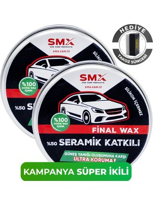 Final Wax 150 ml 2 Adet + Hediye Takoz Cila Süngeri