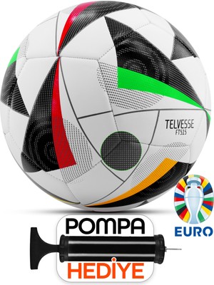 Telvesse Futbol Topu Yeni Sezon 2024 Avrupa Pompalı Sert Zemin Halı Saha Futbol Topu No:5 FT515