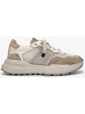 Valmenti Kadın  Deri Bej Süet Sneakers & Spor Ayakkabı 1123 6080 Bn Ayk Y25 Bej Suet