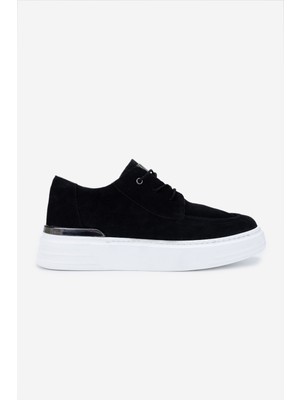 Valmenti Erkek  Deri Siyah Süet Sneakers & Spor Ayakkabı 352 22253 Erk Ayk Y25 Sıyah Suet
