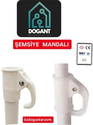 Plaj Balkon Şemsiyesi Mandalı Şemsiye Borusu Sıkıştırma Mandalı