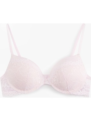 Koton Destekli Ekstra Dolgulu Dantelli Maximizer Sütyen