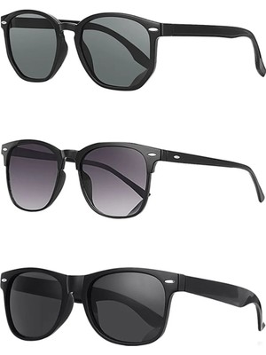 Kinary Unisex Güneş Gözlüğü 3'lü Fırsat Seti