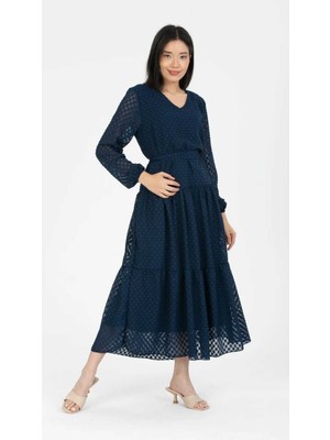 Puantiyeli Ş,fon Elbise