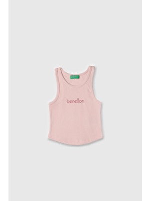 Benetton Kız Çocuk Açık Pembe Atlet BNT-G22027-021