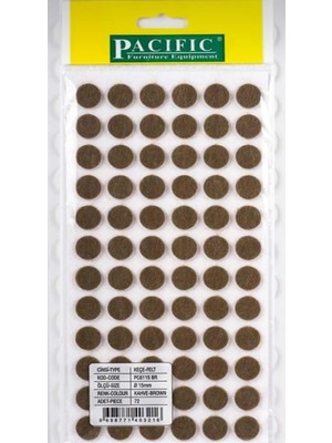 15MM Yapışkanlı Keçe Mobilya Masa Sandalye Parke Zemin Koruyu Kaydırmaz Keçe(72 Li Paket)