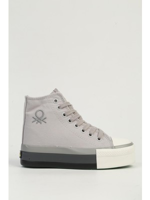 Benetton Gri Kadın Spor Ayakkabı BN-30944