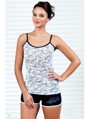 Şahinler Ayakkabı Baskılı Şortlu Takım B436