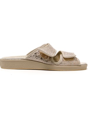 Kadın Sandalet 5688 Green Life Stretch Women's Footwear Beige