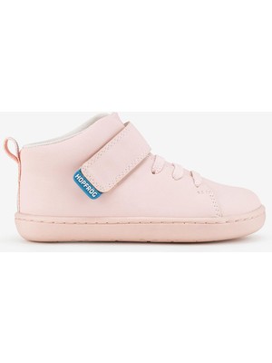 Hopfrög Smart Walker High Top Süper Mat Pembe Barefoot Çocuk Bot Akıllı Cırt ve Rahat Taban