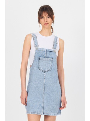 Buzkar Mini Kot Salopet Elbise 9077