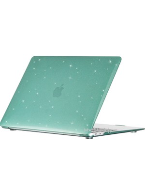 Mcstorey Macbook Air M1 Kılıf 13INÇ Simli Kristal Parlak (Touchıd'li M1 Air) A2337 A2179 A1932 ile Uyumlu