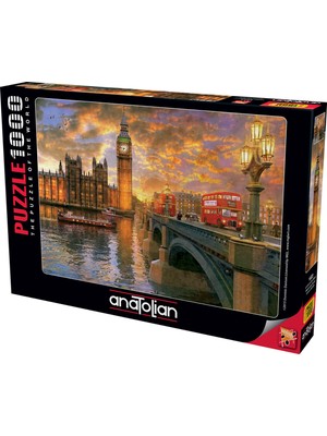 Anatolian 1000 Parçalık Puzzle - Londra'da Günbatımı 1023 Standart Zorluk Seviyesi Kaliteli Materyal