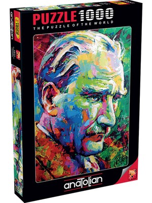 Anatolian 1000 Parçalık Puzzle - Mustafa Kemal ATATÜRK 1077, 1000 Parça Zorluk Seviyesi Orta, Kaliteli Materyal