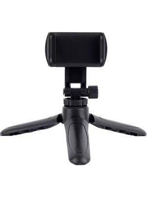 Siyah Telefon Tripodu Mini Monopod Ayaklı 360° Tripod - Yatay Veya Dikey Kullanım