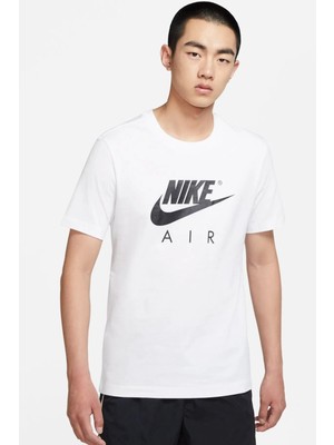 Nike Air Sportswear Men's Tee Kısa Erkek Pamuklu Tişört Beyaz