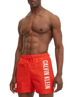 Calvin Klein Erkek Kırmızı Deniz Şort KM0KM01092