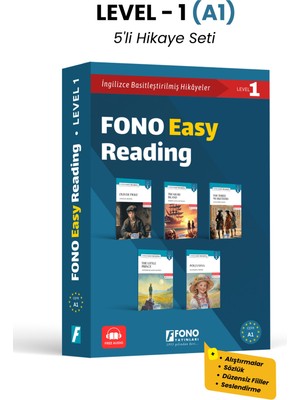 Fono Yayınları Ingilizce Hikaye Seti - Level 1 - A1 Seviye (5 Kitap - Kutulu)