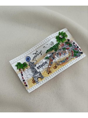 Magnet Kule Palmiye Nazar Göz Boncuk Taşlı Mıknatıslı Buzdolabı Süsü