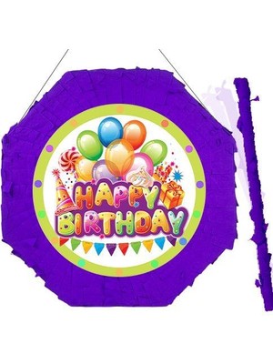 Dodomar Pinyata HAPPY BİRTHDAY 42 cm sopalı MOR