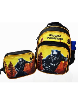 Black Panter Çanta Beslenme - Kara Panter Okul Çantası Erkek Çanta Çocuk Sırt Çantası Bp3