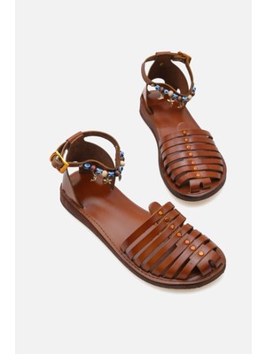 Corridor Italy - Günlük Kadın  Deri Sandalet