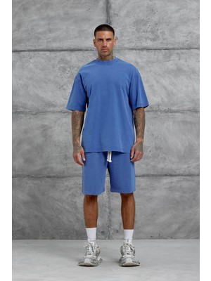 Nomarc Mavi Basic Oversize Tshirt