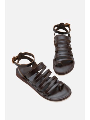 Corridor Italy - Günlük Kadın  Deri Sandalet