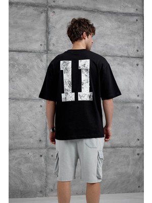 Nomarc Siyah Remedy Crew Yazılı Oversize Tshirt