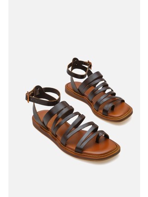 Corridor Italy - Günlük Kadın  Deri Sandalet