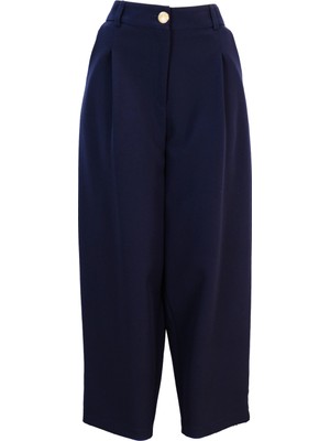 Eskişehir Mağazacılık 5567 Sentez Pantolon Roma Arkası Lastikli Pileli