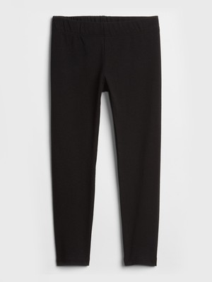 Gap Kız Çocuk Siyah Jersey Leggings Tayt