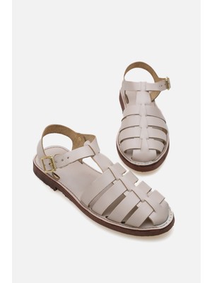 Corridor Italy - Günlük Kadın  Deri Sandalet