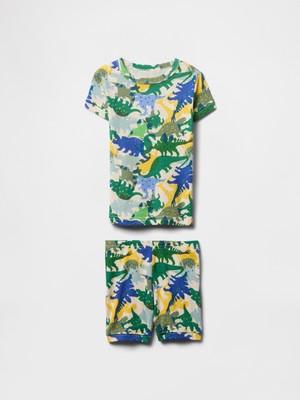 Gap Bebek Yeşil Organik Pamuk Desenli Pijama Takımı