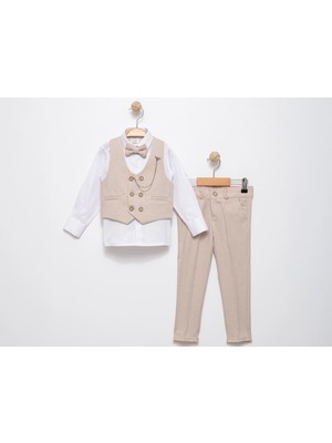 Papyonlu Yelekli Takım Elbise 5351