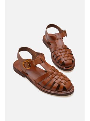 Corridor Italy - Günlük Kadın  Deri Sandalet