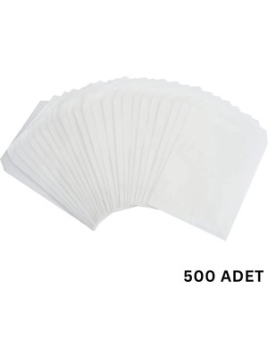 Kraft Körüklü Beyaz Yağlı Kese, V Taban Butik Hediye Paketi, Ambalaj Kağıt Poşeti, 500 Adet, 25X32 cm