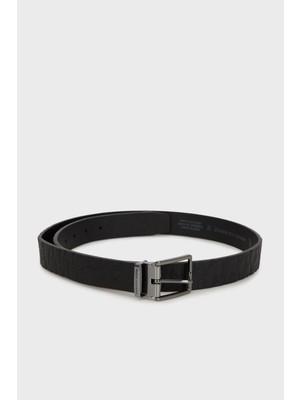 Armani Exchange Kabartmalı Logo Baskılı Kemer Erkek Kemer XM000677 AF12133 UC001