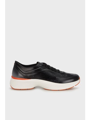 Santoni Logolu  Deri Kalın Tabanlı Sneaker Ayakkabı Erkek Ayakkabı MBBC22070BARTOILN01