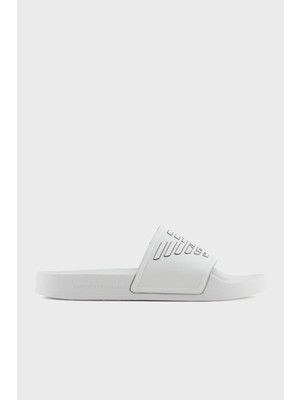 Emporio Armani Logolu Tek Bantlı Terlik Terlik XVPS11 XR273 T680