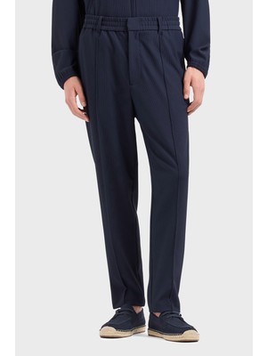 Emporio Armani Çimalı Regular Fit Normal Bel Düz Paça Fitilli Pantolon Erkek Pantolon EM001508 AF14076 UB118