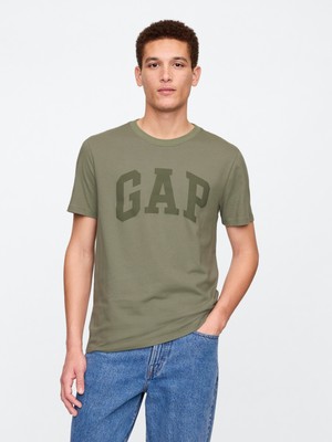 Erkek Haki Everyday Soft Gap Logo T-Shirt